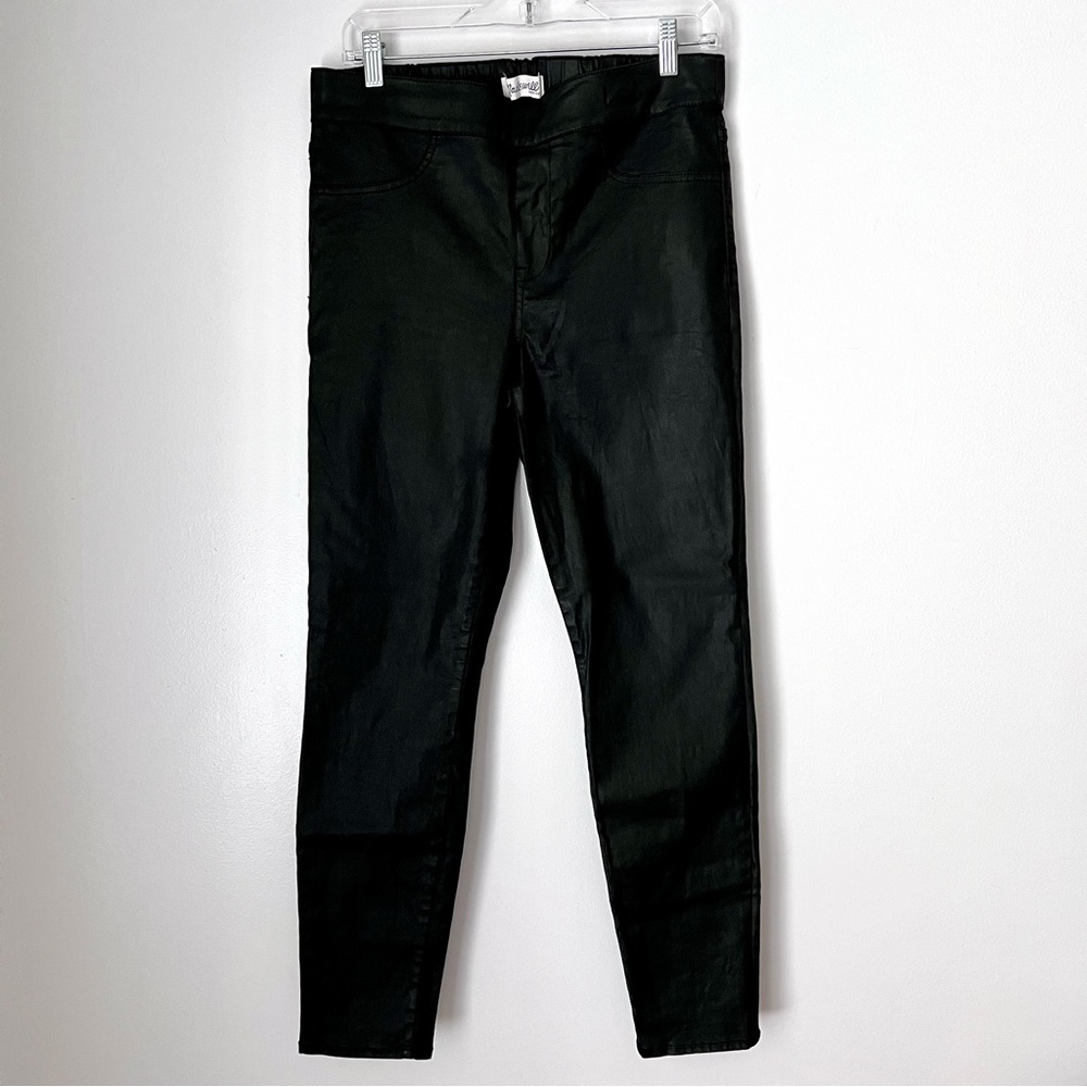 Madewell Skinny Skinny Coated Leggings Pull-On  Style Black Women’s Size 31
